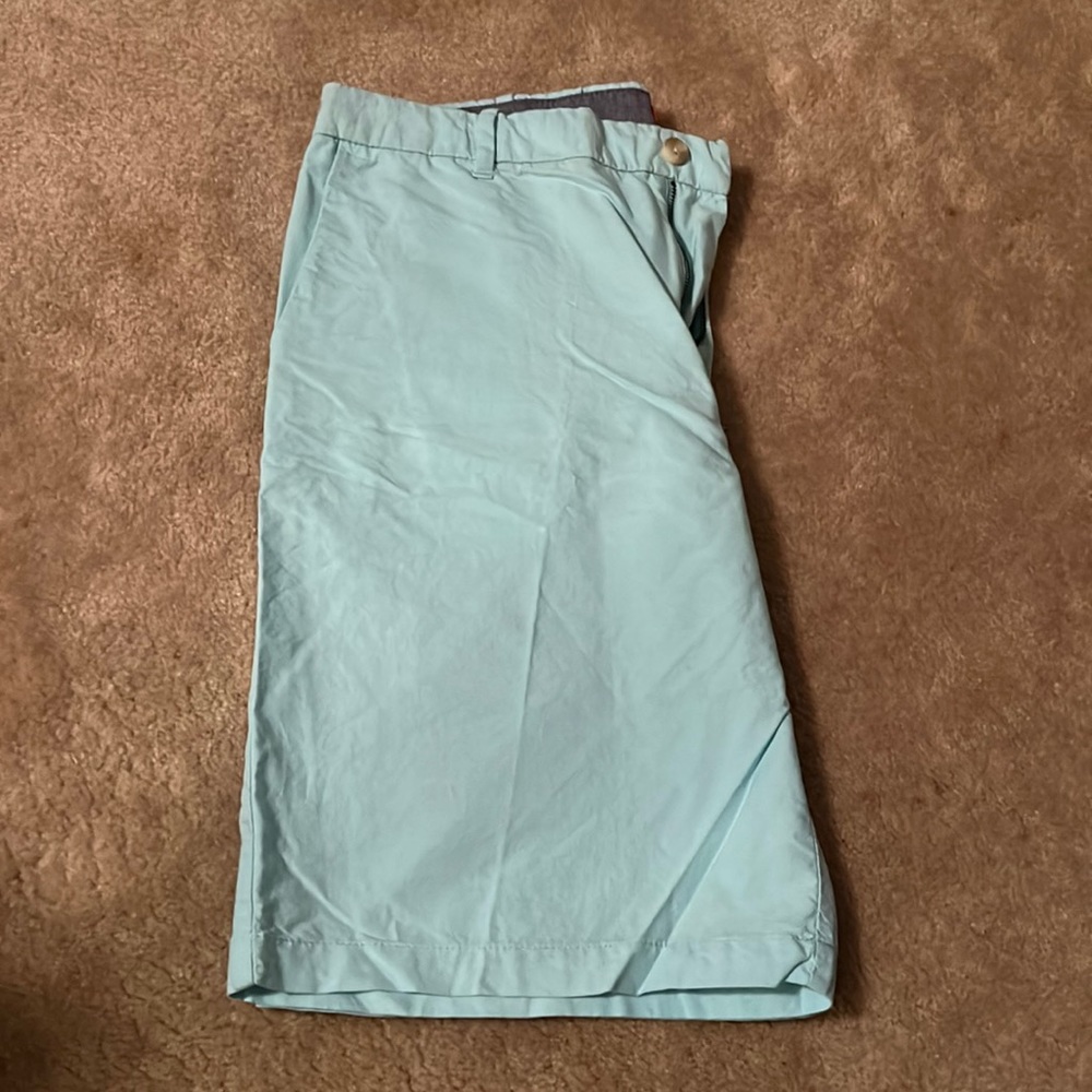 Mens Izod light aqua blue shorts